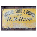 Genesee Sand & Gravel Metal Sign, 15"x21"
