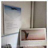 (2) Santa Fe Chamber Music Festival Poster Artwork on Board, 33”x25” and 24”x36”