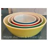 Pyrex Primary Colors Mixing Bowl Set, 401-404