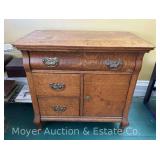 Washstand, 3 Drawers and 1 Door, 31"x18"29"h Overall
