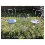 (2) Bistro Chairs and Table Base