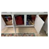 Group of Party Supplies, Wrapping Materials, Craft Supplies, Etc.