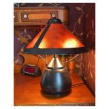 Craftsman Style Dresser Lamp, 17"h
