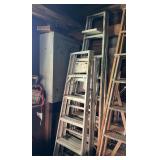 (3) Aluminum Ladders, 6ft. - 8ft.