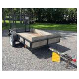 Carry-On 4’x7’ Utility Trailer, Wire Deck with Plywood