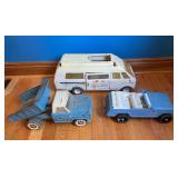 (3) Tonka Pressed Steel Vehicles, 14”-19” Long