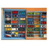 (37) Die Cast Cars in Matchbox Carry Case