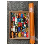 Die-Cast Toy Cars with Orange Track