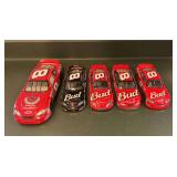 (5) Dale Earnhardt Jr. Budweiser #8 Die-cast Cars, 8.5"-12" Long