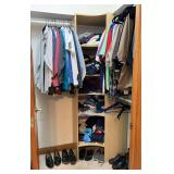 Contents of Closet: Men’s Clothing, Dress Shirts, Slacks, T-Shirts, Cowboy Boots, Etc.