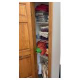 Contents of Linen Closet, Bedding, Etc.