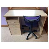 Desk and Office Chair, 4 Drawers, 43"x19"x29"h