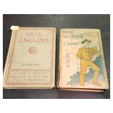 Vintage Boy Scouts in Camp Book & Our English