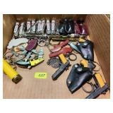 Assorted Keychains, Nail Clippers, &More