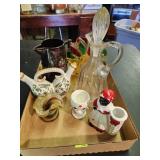 Misc. Lot Americana Toothpick, Art Glass, Decanter