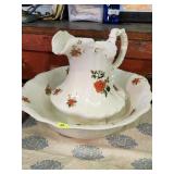 Vintage Large Pitcher & Washbasin