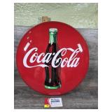 Coca-Cola Button Sign