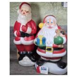 Vintage Santa Claus Blow Molds