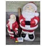 Vintage Santa Claus Blow Molds
