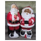 Vintage Santa Claus Blow Molds