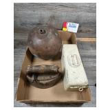 Vintage Copper Float, Iron & Metal Storage Box
