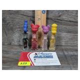 Vintage Disney Egg Dye Bottles w/Stoppers