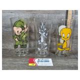 Vintage Pepsi Collector Series Glasses Trio