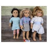 American Girl Doll Trio