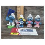 Rare Vintage Schleich Smurf  Figures