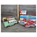 Vintage Travellers Car & Rocket Racer
