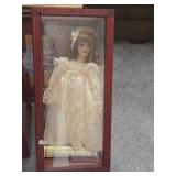 Porcelain Doll in Case