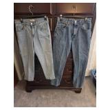 Levi's 505 Blue Jeans 30x31 & Capri Sz 10