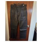 Spartan Leather Motorcycle Pants 36
