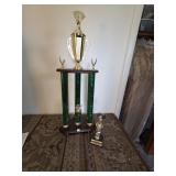 Euchre Trophies Pair