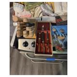 Knife Block, Carving Knife Set & Cutting Board