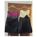 Short Strapless Formal Dress Pair