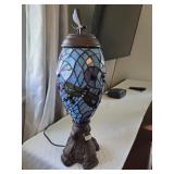Tiffany Style Dragon Fly Stained Glass Decor Lamp