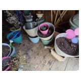 All the FLower Pots & Water Can