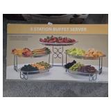 5 Station Buffet Server