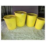 Vintage Tupperware Servelier Canisters w/ Lids (4)