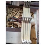 Clothes Pins, Hat Rack, Coat Hooks