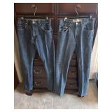 Levi's 505 & 517 Blue Jeans 31x34