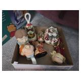 Misc Decor. Bells, Boy, & Girl Figure