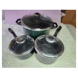 Faberware Pots, Pans w/Lids