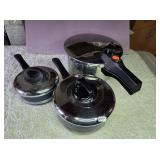 T-Fal Pots, Pans w/Lids & Pressure Cooker