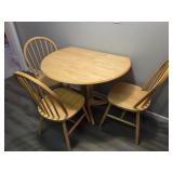 Drop Leat Dinette Set 3 Chairs.