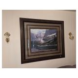 Artwork 44' x 38' & Wall Sconces