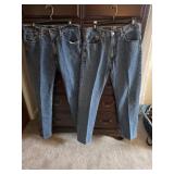 Levi's 505 Blue Jeans 36x34
