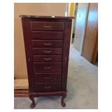 Queen Anne Style Jewelry Armoire
