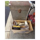 Vintage Melal Cabinet w/Automotive Paint Supplies